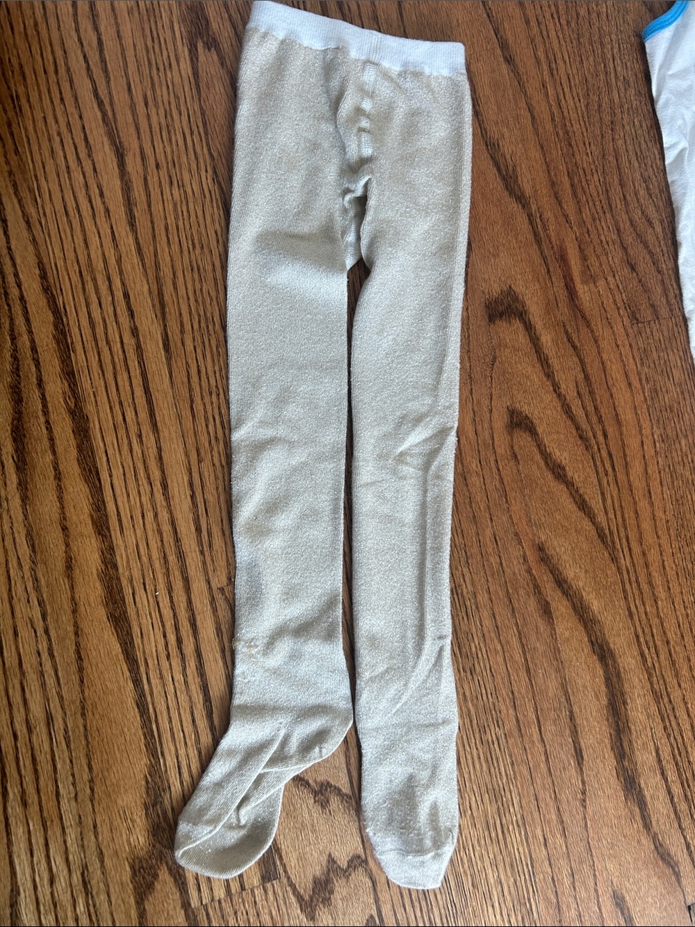 Hanna Andersson Cream Sparkle Kids Leggings